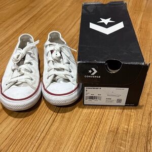 Converse Kids White Low-Top Sneakers